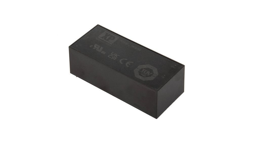 XP Power Switching Power Supply, MCE40US24, 24V, 1.66A, 40W, 90 → 264V Input Voltage