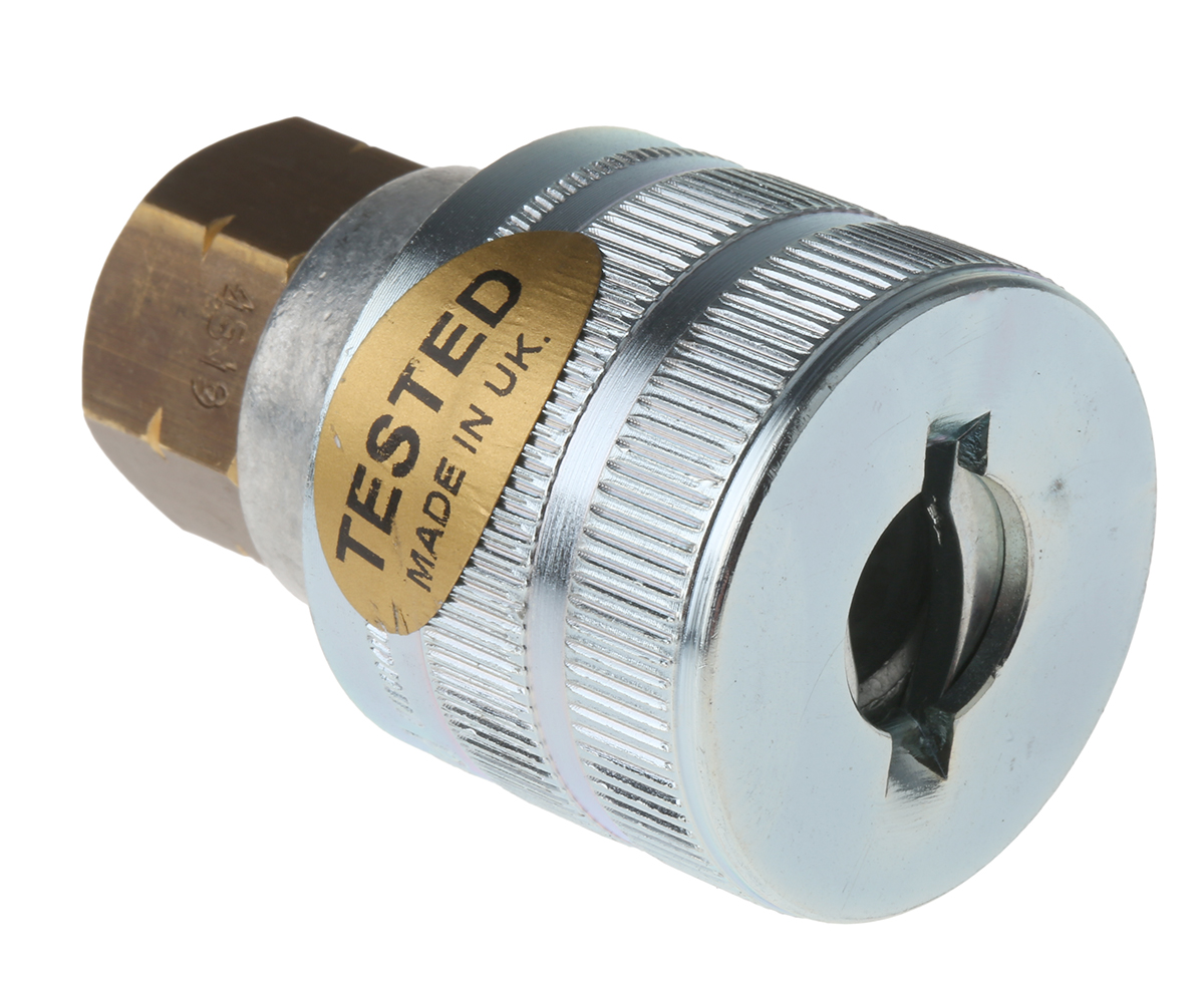 Parker Aluminium Female Pneumatic Quick Connect Coupling, G 1/4 Female Threaded