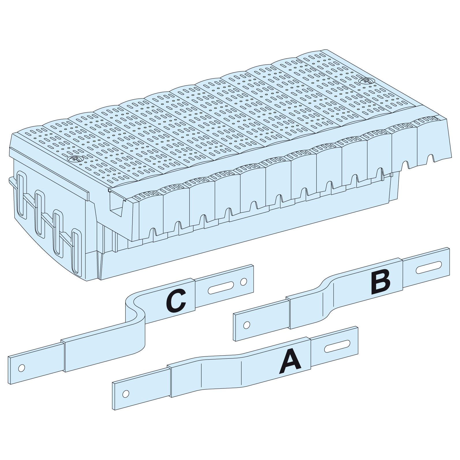 Schneider Electric Linergy Series Power Distribution Block for Use with PrismaSeT PrismaSeT P Cubicle, 440 x 132mm