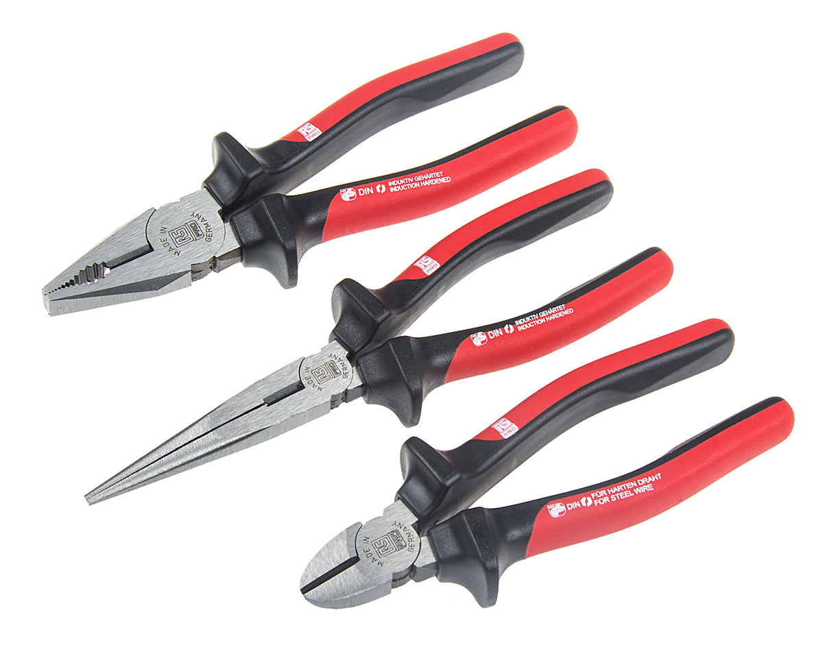 RS PRO 3-Piece Plier Set, 300 mm Overall