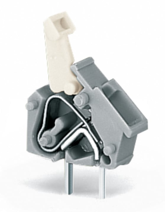 WAGO 256 Series PCB Connector, 1-Contact, 5/5.08mm Pitch, Through Hole Mount, 1-Row, Push In Termination