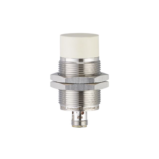 ifm electronic Inductive Threaded Barrel Proximity Sensor, M30, 22 mm Detection, PNP NO, 10 → 30 V dc