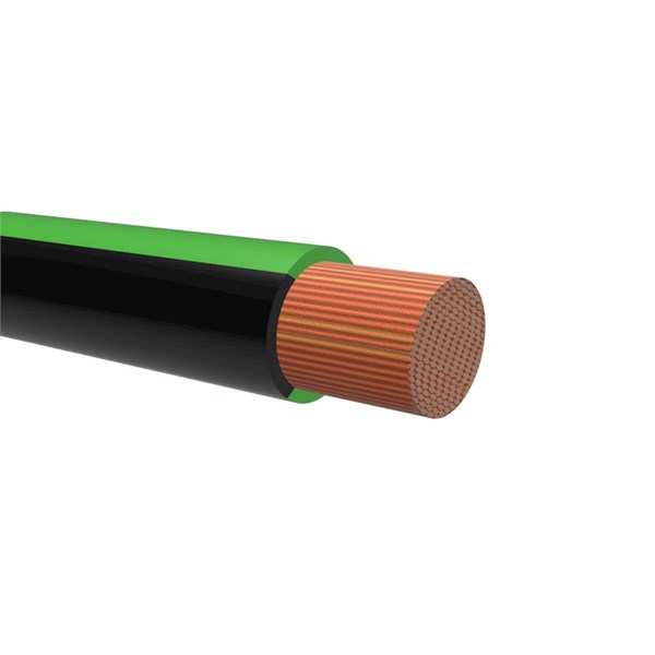 NEMIQ 50992 Series Black/Green 0.75 mm² Hook Up Wire, 1, 100m, Polyvinylchloride Insulation, 50992-65-100