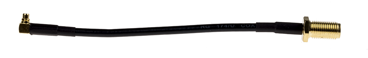 LPRS LPRS-MMCX Series Male MMCX to Female SMA, 100 mm 50 Ω