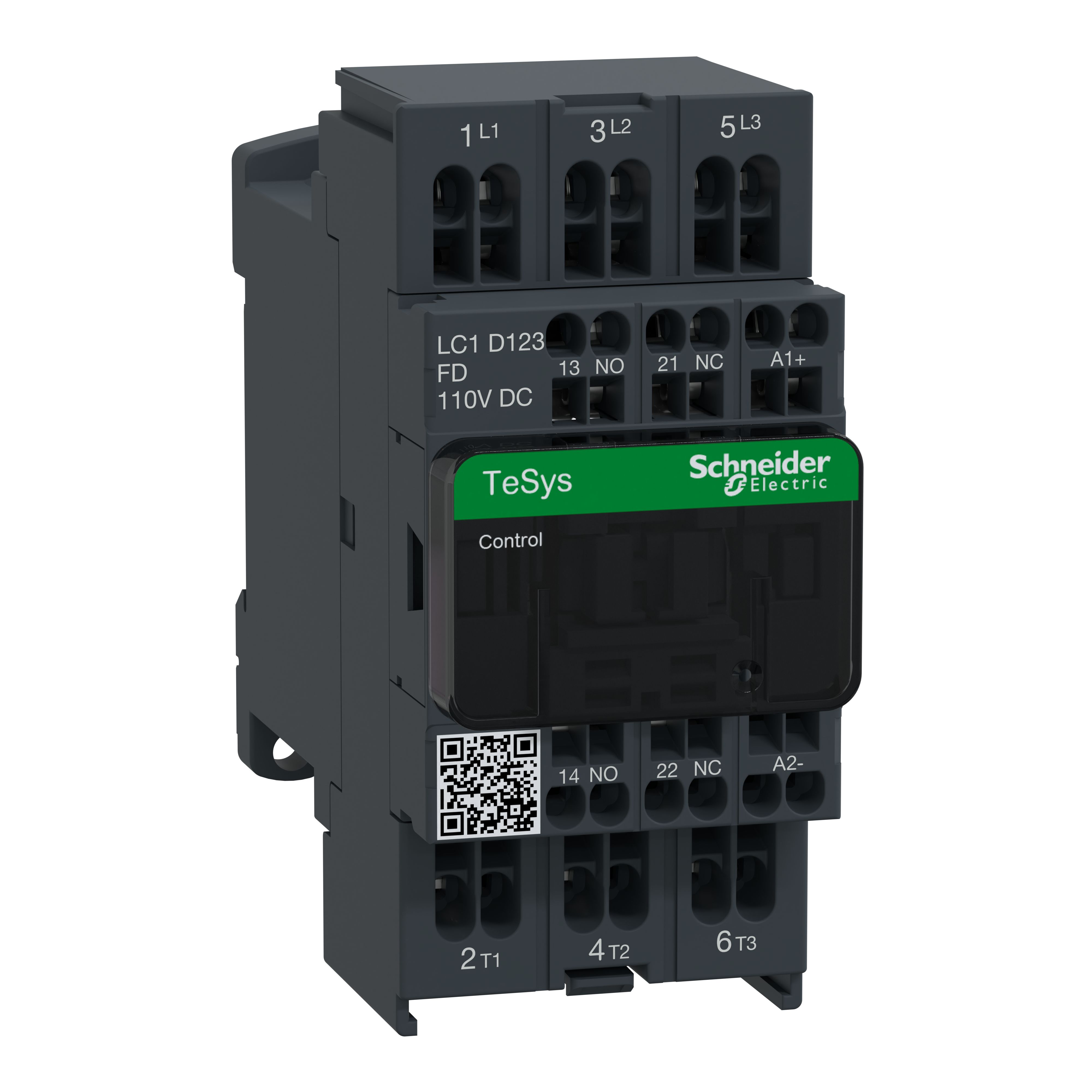 Schneider Electric LC1D Series Contactor, 110 V dc Coil, 3-Pole, 16 A, 7.5 kW, 3NO, 300 V dc, 690 V ac