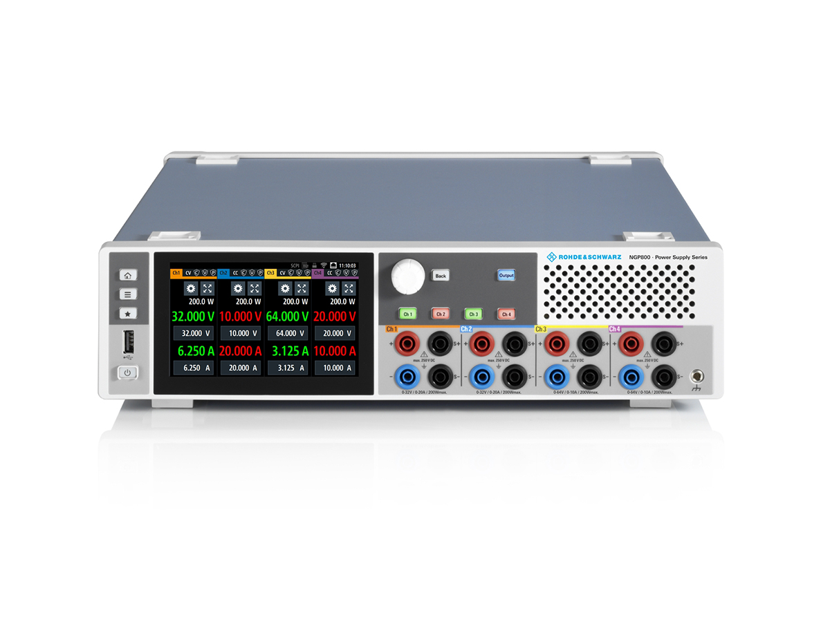 Rohde & Schwarz NGP800 Series Digital Bench Power Supply, 0 → 32V, 20A, 4-Output, 800W - RS Calibrated