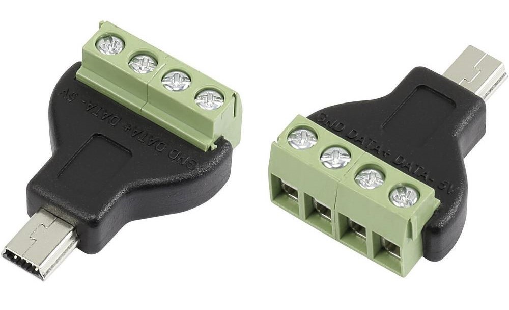 RS PRO, Cable Mount, Plug Type Mini B USB Connector