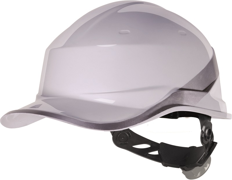 Delta Plus DIAMOND V White Hard Hat, Adjustable