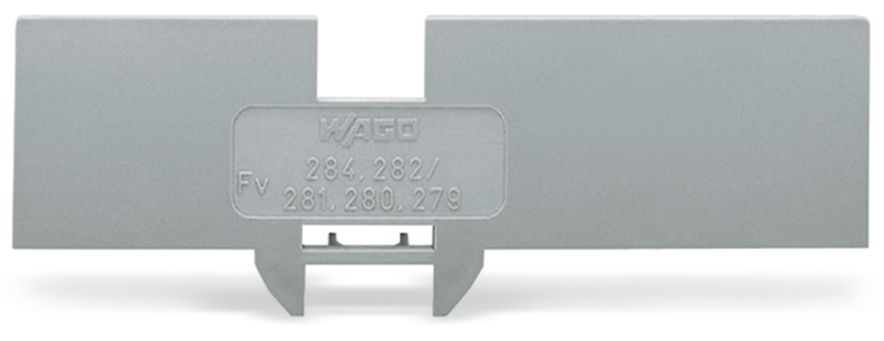 WAGO 284 Series Cover Plate for Use with 280-833 And 281-652, Terminal Block 279-831