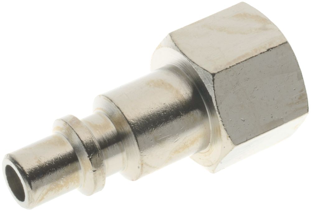 RS PRO Nickel Plated Brass Female Pneumatic Straight Threaded-to-Tube Adapter, 1/2 in Female Threaded, Tube