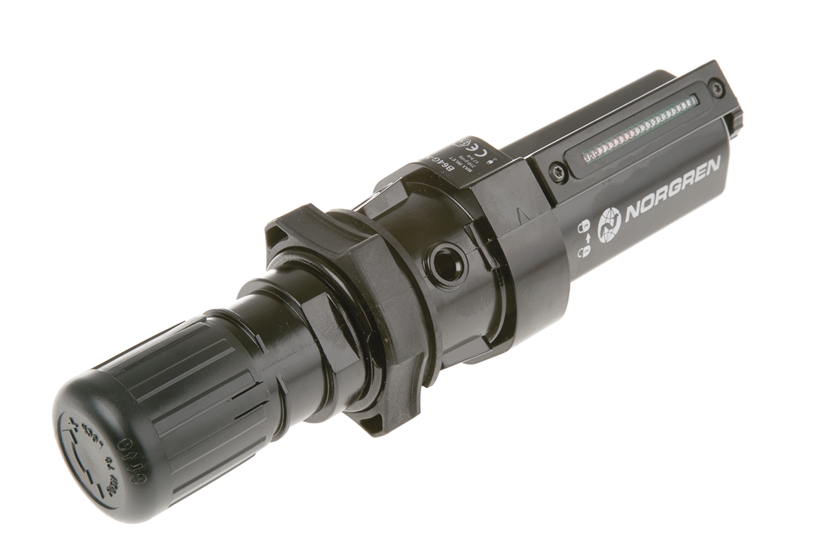 Norgren B64G Aluminium Filter Regulator, 40μm, Manual, 10 bar