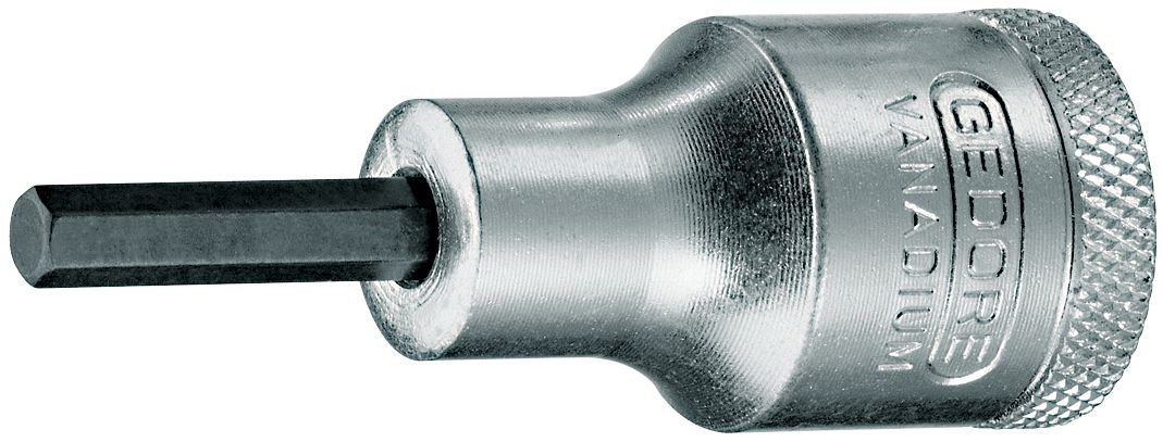 Gedore Hexagon Screwdriver Bit, Hex 4 Tip, 4 mm Drive, Hexagon Drive, 61 mm Overall