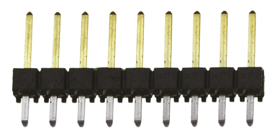 Samtec TSW Series Straight Through Hole Pin Header, 9 Contact(s), 2.54 mm Pitch, 1 Row, Unshrouded