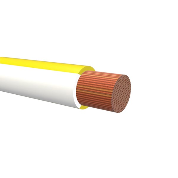 NEMIQ 50992 Series White/Yellow 0.75 mm² Hook Up Wire, 1, 32m, PVC Insulation, 50992-32-100