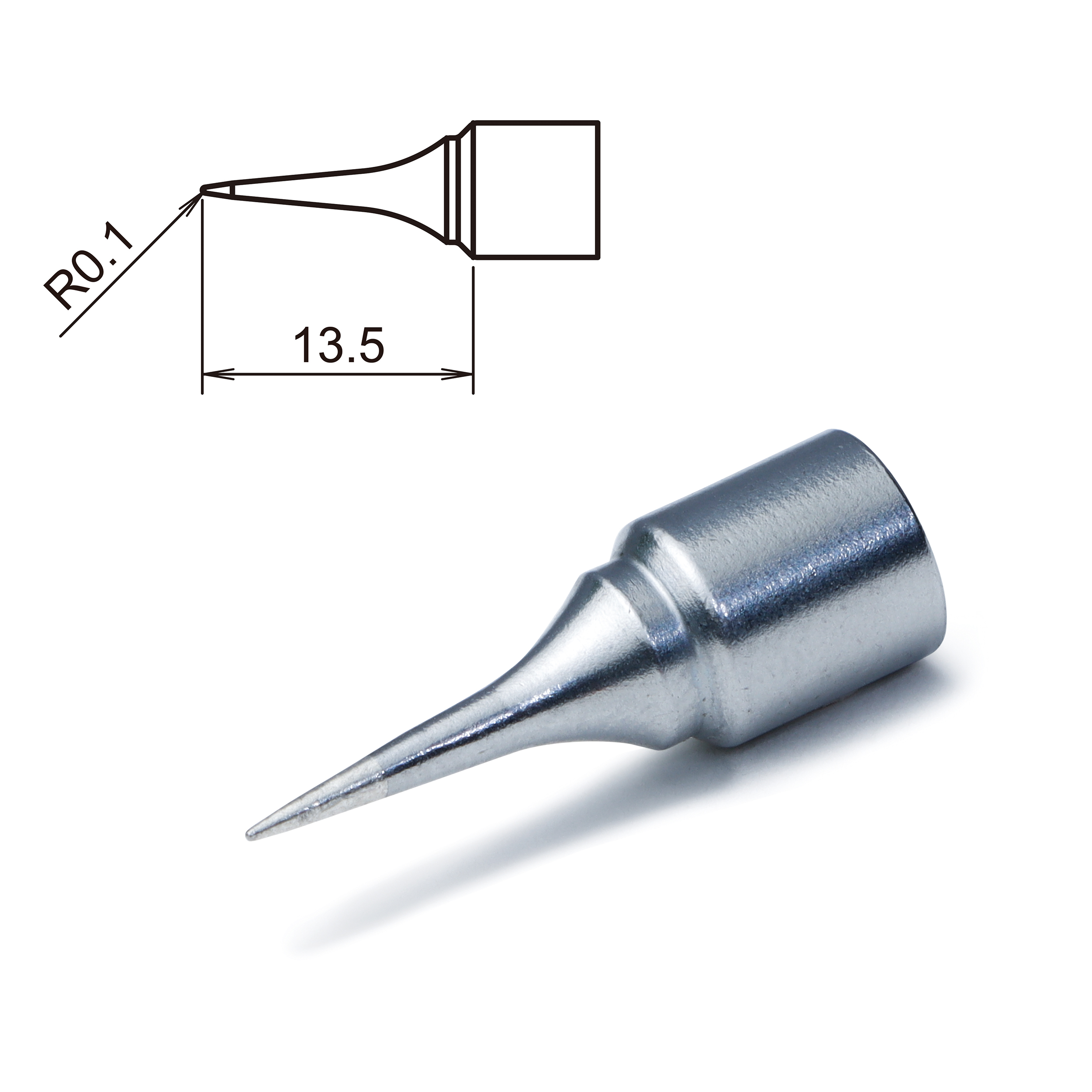 Hakko T32-ILS 0.1 mm Conical Soldering Iron Tip for use with FX-8806