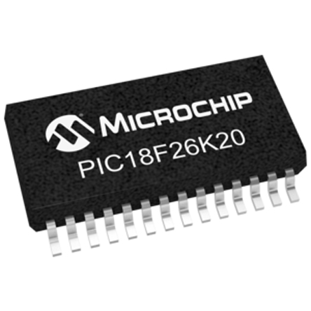 Microchip PIC18F26K20-I/SS, 8 bit PIC, PIC18F2XK20 Microcontroller, 64 MHz, 64kB FLASH, 28-Pin SSOP