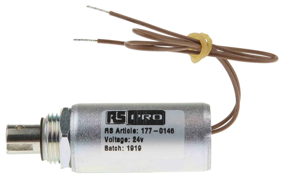 RS PRO Linear Solenoid, 24 V dc