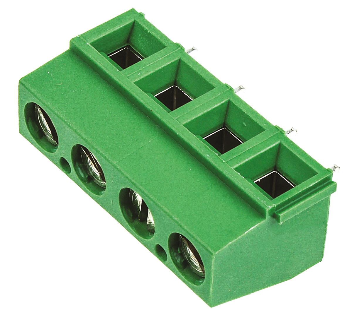 TE Connectivity Buchanan Series PCB Terminal Block, 4-Contact, 5.08mm Pitch, Through Hole Mount, 1-Row, Screw