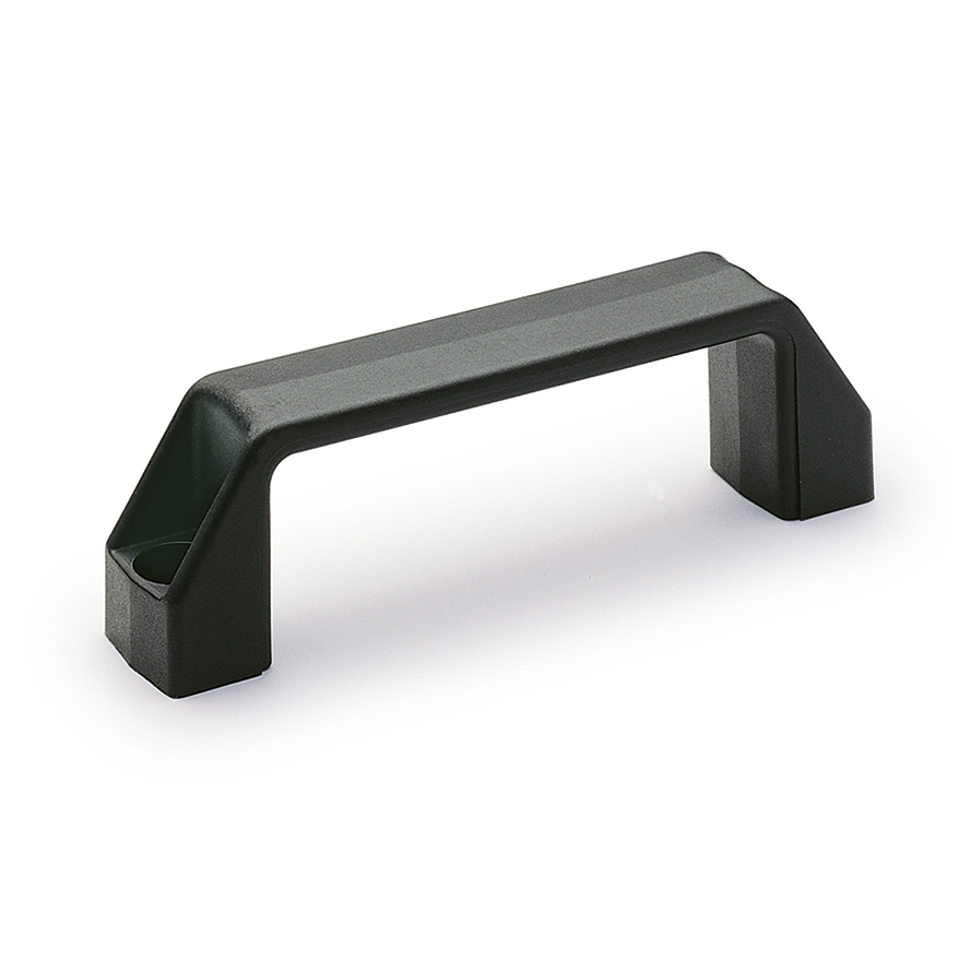 Elesa Matt Black Polypropylene Handle 45 mm Height, 27mm Width, 150mm Length