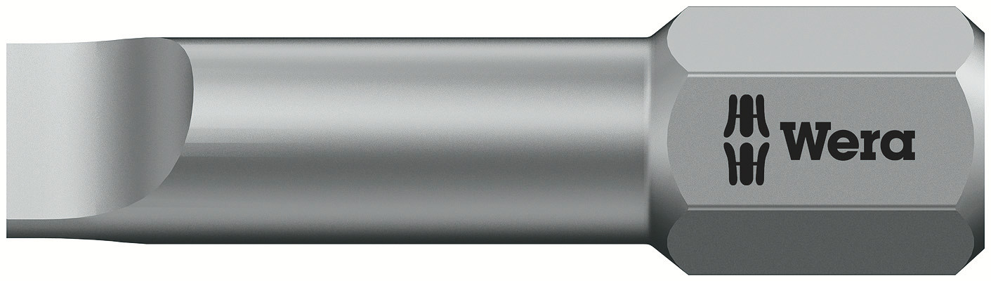 Wera Slotted Screwdriver Bit, SL5.5 Tip