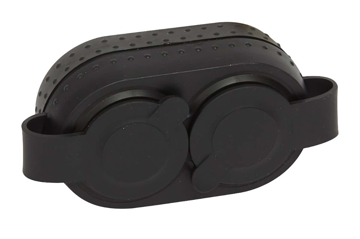 Legrand Black 2 Gang Plug Socket, 16A, Outdoor Use