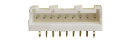 JST PA Series Right Angle Through Hole PCB Header, 9 Contact(s), 2 mm Pitch, 1 Row, Shrouded