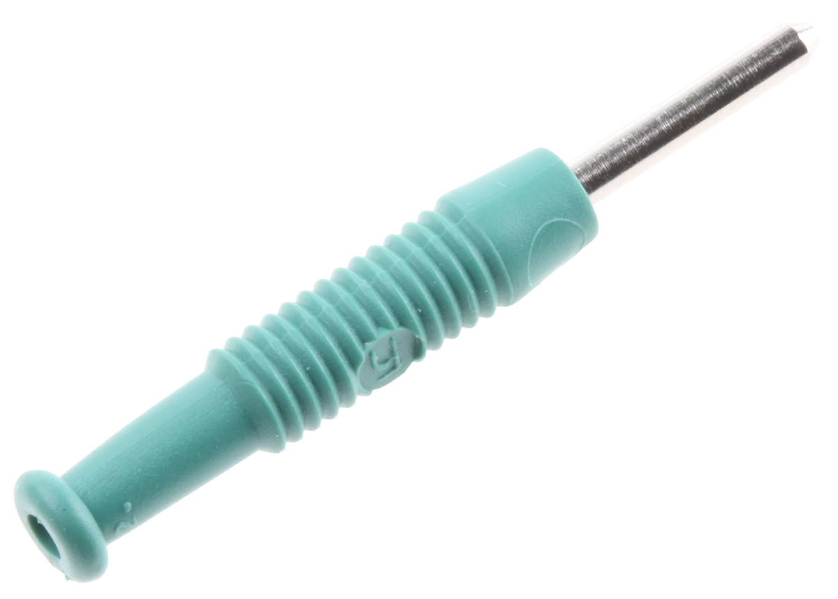 Hirschmann Test & Measurement Green Male Banana Plug, 2mm Connector, Solder Termination, 6A, 60V dc, Nickel Plating