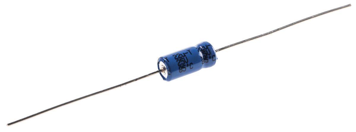 Vishay 22μF Aluminium Electrolytic Capacitor 25V dc, Axial, Through Hole - MAL203036229E3