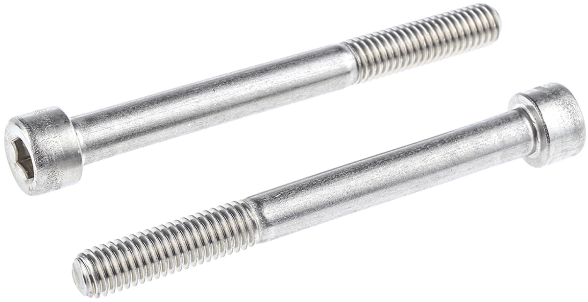 RS PRO Stainless Steel Hex Socket Cap Screw, DIN 912, M10 x 80mm