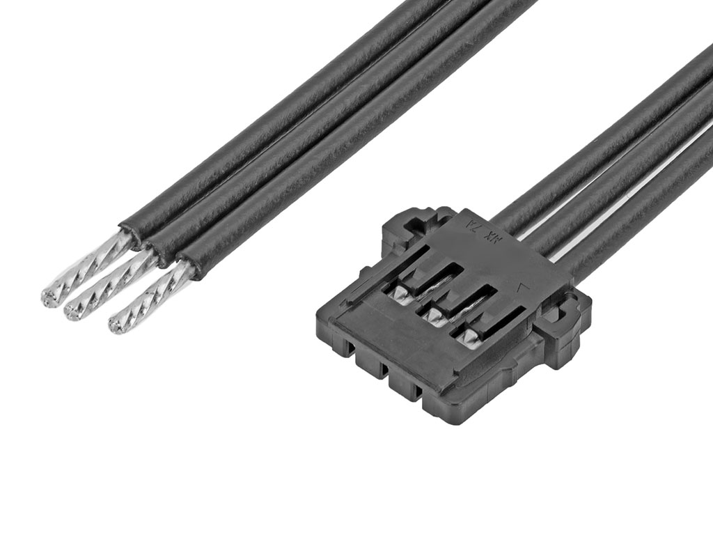 Molex 3 Way Female Pico-Lock Unterminated Wire to Board Cable