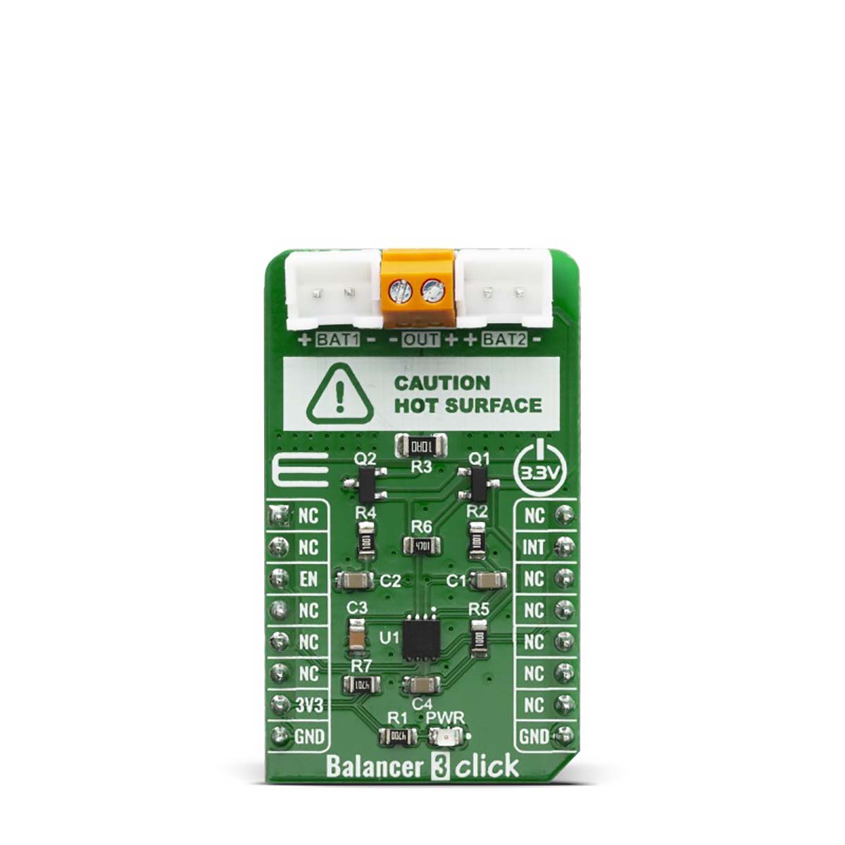 MikroElektronika Balancer 3 Click Battery Charger for BQ29200 for 2 Series Cell Lithium Ion Battery Packs