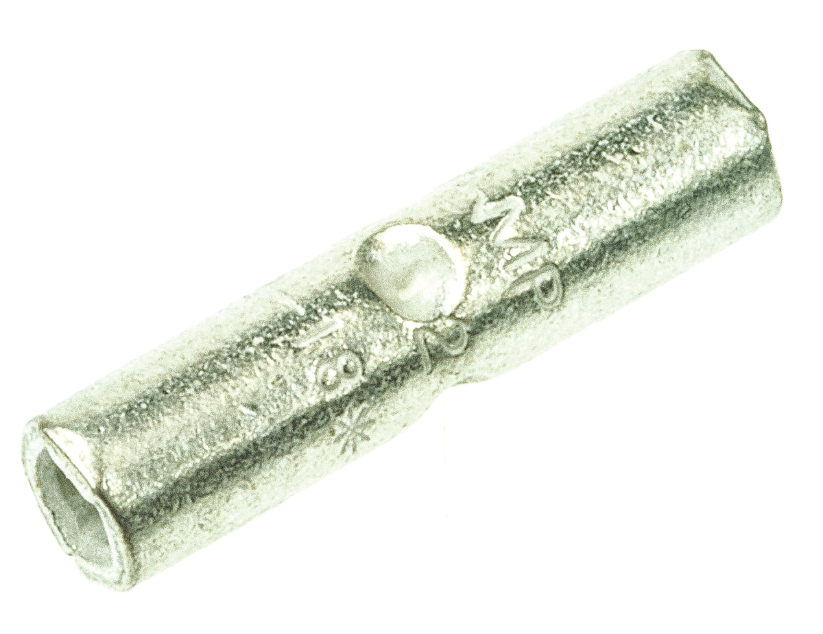 TE Connectivity, SOLISTRAND Butt Splice Connector, Uninsulated, Tin 22 → 16 AWG