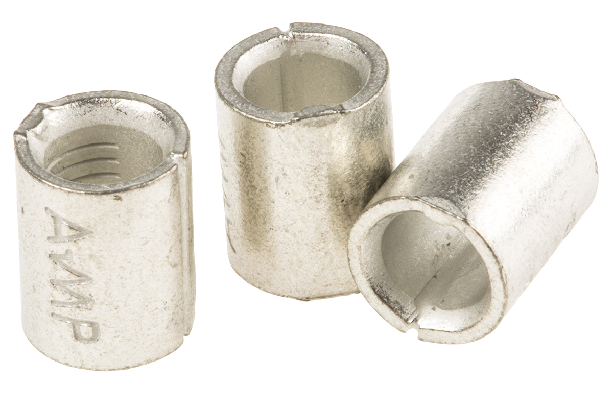 TE Connectivity, SOLISTRAND Parallel Splice Connector, Uninsulated, Tin 8 AWG