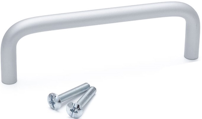 RS PRO Silver Aluminium Handle 34 mm Height, 8mm Width, 88mm Length