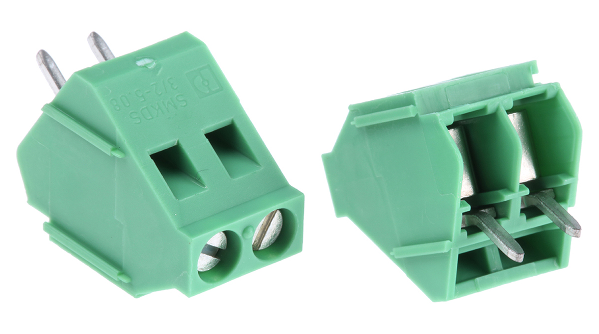 Phoenix Contact SMKDS 3/ 2-5.08 Series PCB Terminal Block, 5.08mm Pitch, Through Hole Mount, Solder Termination