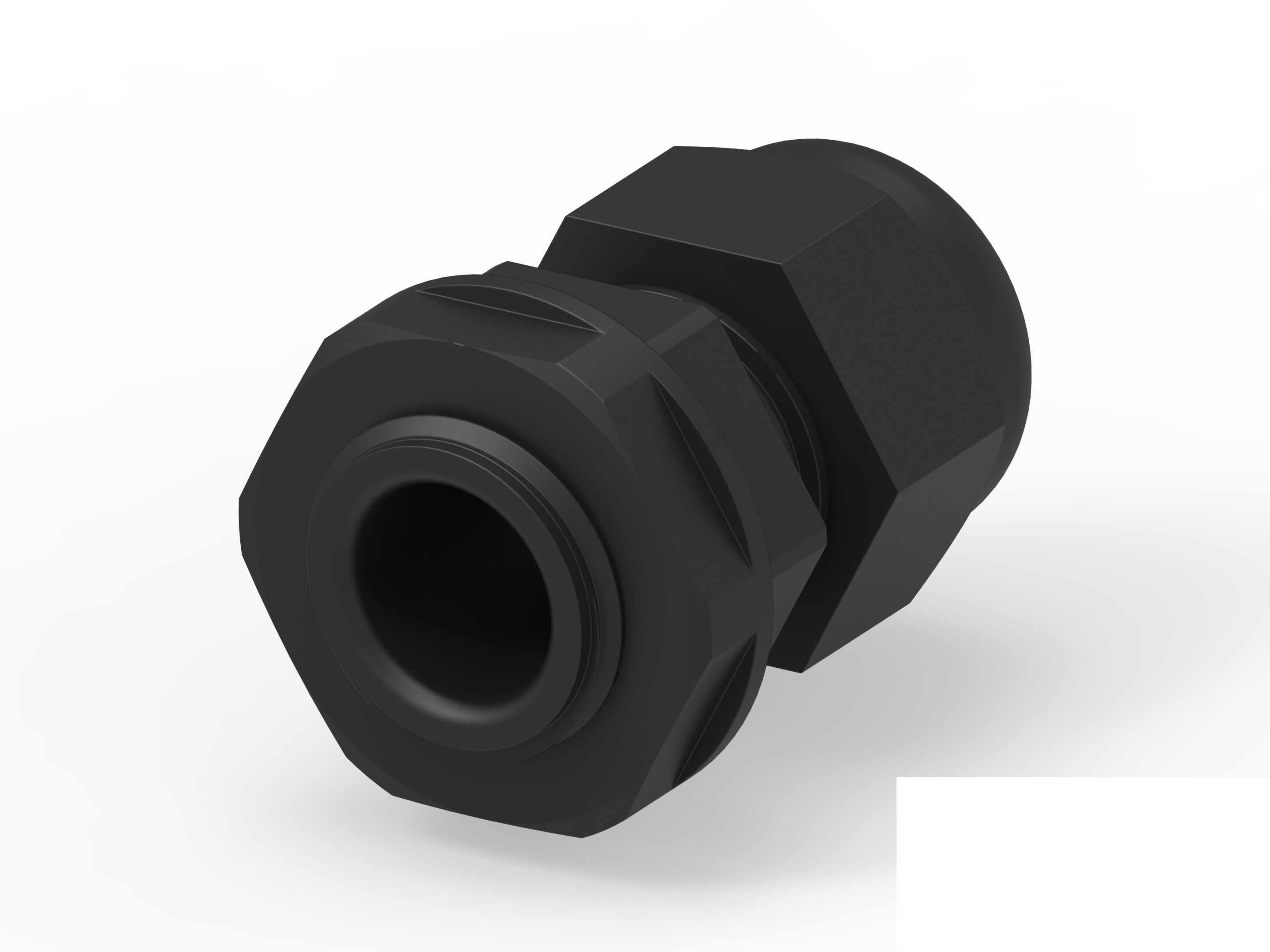 Entrelec 1SNG Series Black PA 6 Cable Gland, PG9 Thread, 4mm min., 8mm max., IP66, IP68