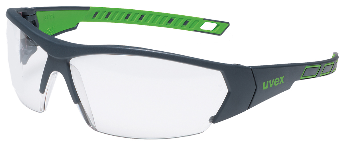 uvex i-works Anti-Mist UV Safety Glasses, Clear PC Lens