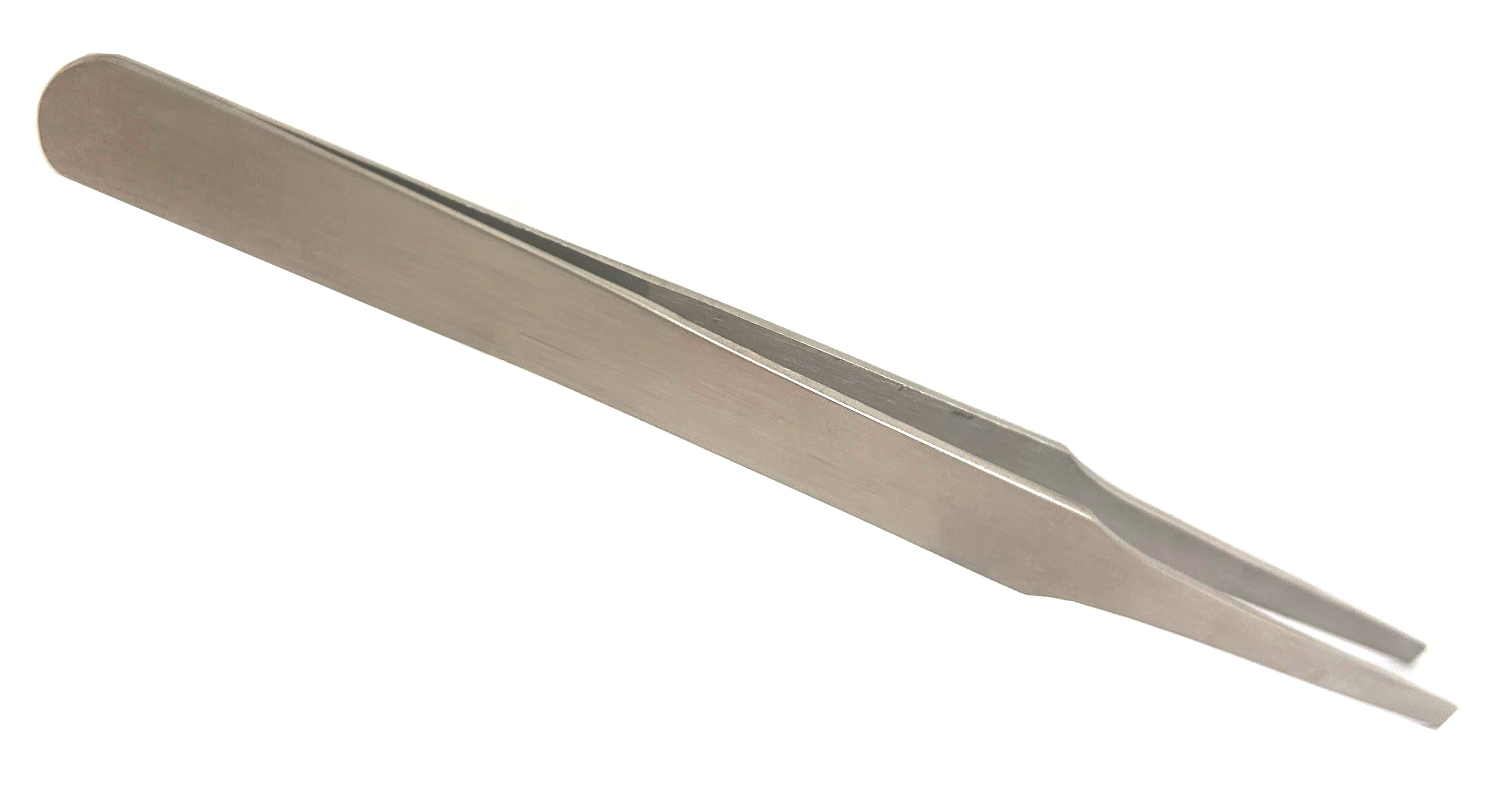 RS PRO 120mm, Low Carbon Austenitic Steel, Flat; Rounded, Tweezer