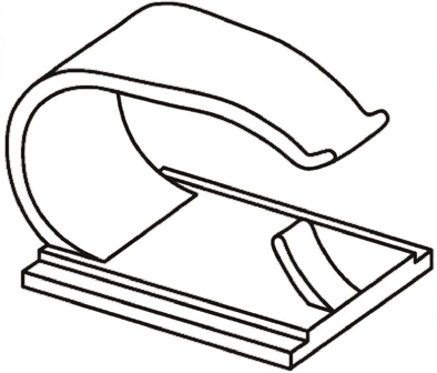 HellermannTyton Black Polyamide Cable clip, 20mm Max. Bundle