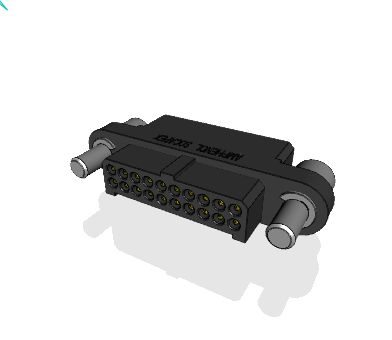 Amphenol Socapex MHDAS Series Straight PCB PCB Header, 20 Contact(s), 1.27 mm Pitch, 2 Row, Shrouded