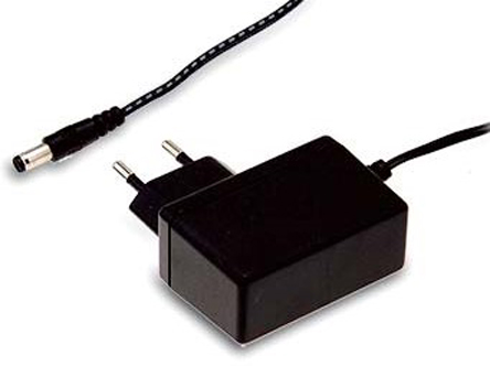 MEAN WELL 25W Plug-In AC/DC Adapter 9V dc Output, 2.77A Output