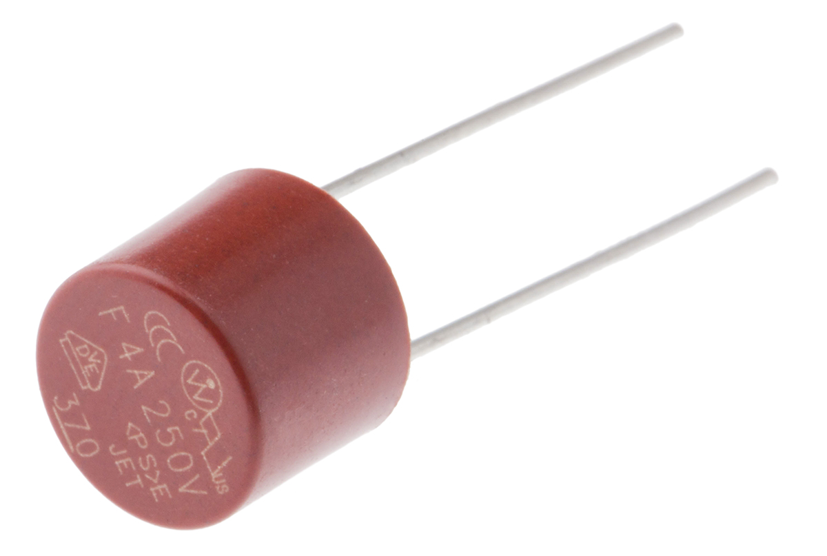 Littelfuse PC Board Non Resettable Fuse, Radial 4A, 250V ac
