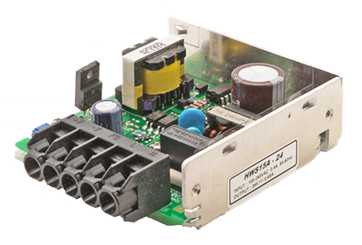 TDK-Lambda Switching Power Supply, HWS15A-24, 24V dc, 650mA, 15W, 1 Output, 120 → 370 V dc, 85 → 265 V ac