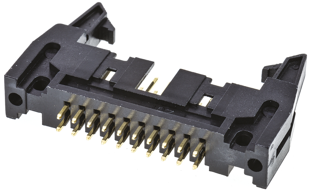 Amphenol Communications Solutions T816 Series Straight Through Hole PCB Header, 20 Contact(s), 2.54 mm Pitch, 2 Row,