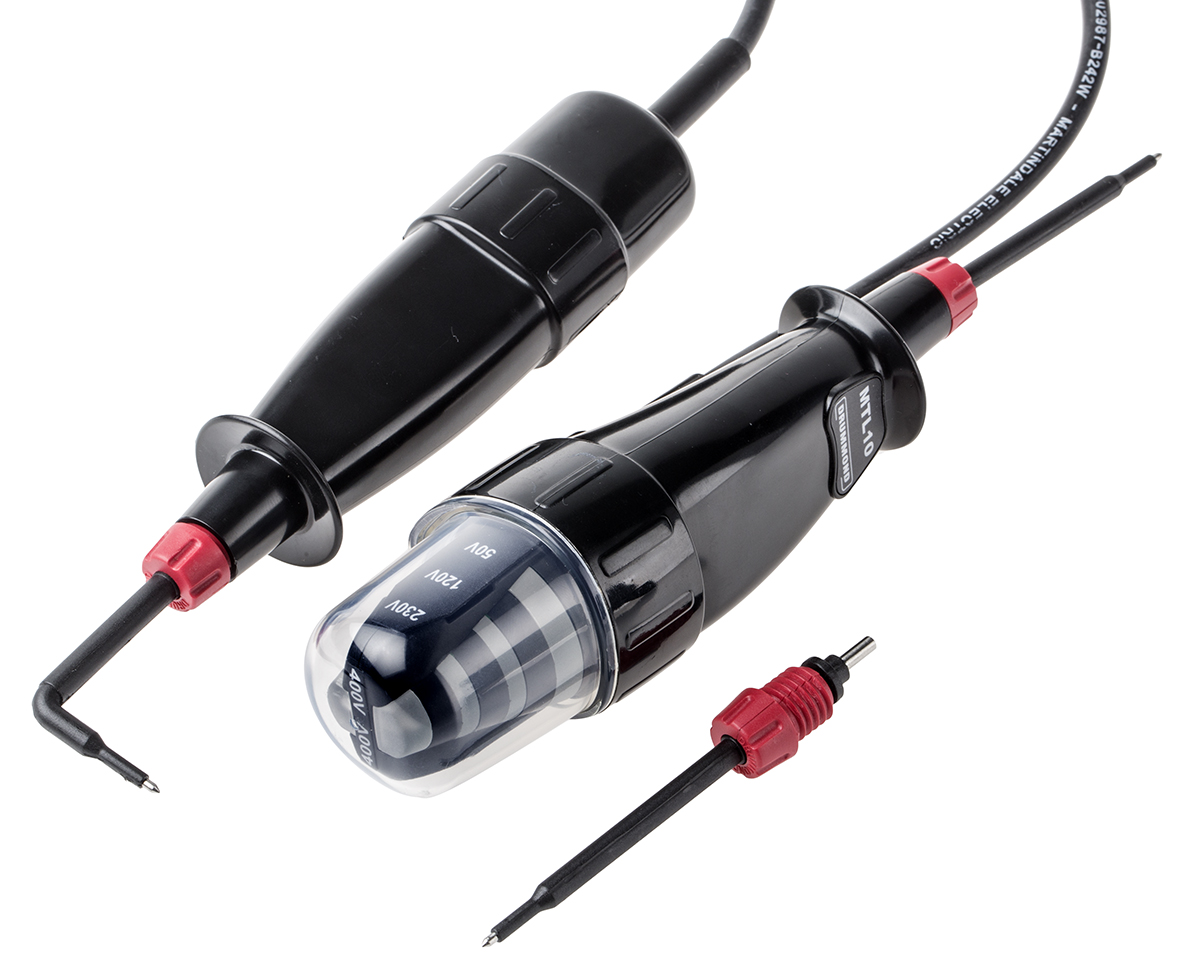 John Drummond DRUMTL10, LED Voltage tester, 500V ac/dc, Mains Powered, CAT III 1000V