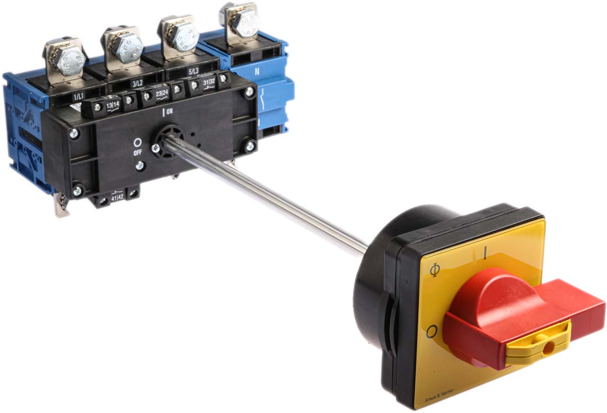 Kraus & Naimer 4P Pole Isolator Switch - 250A Maximum Current, 90kW Power Rating, IP65