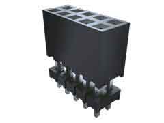 Samtec ESQT Series Straight Through Hole Mount PCB Socket, 50-Contact, 2-Row, 2mm Pitch, Solder Termination