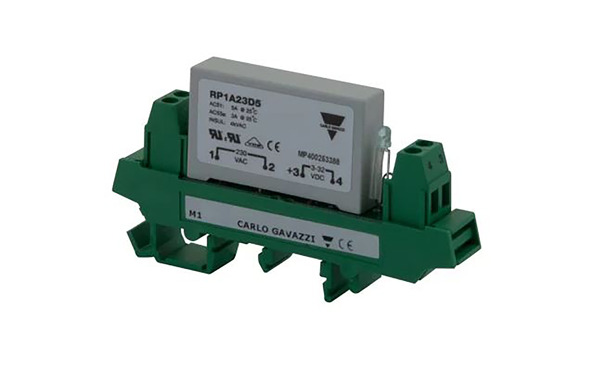 Carlo Gavazzi RP1 Series Solid State Relay, 5 A Load, DIN Rail Mount, 265 V ac Load, 34 V dc Control