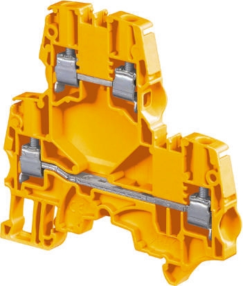 Entrelec 1SNK505230R0000 ZS4-D2 Series Orange, 4mm², Double-Level, Screw Termination, ATEX