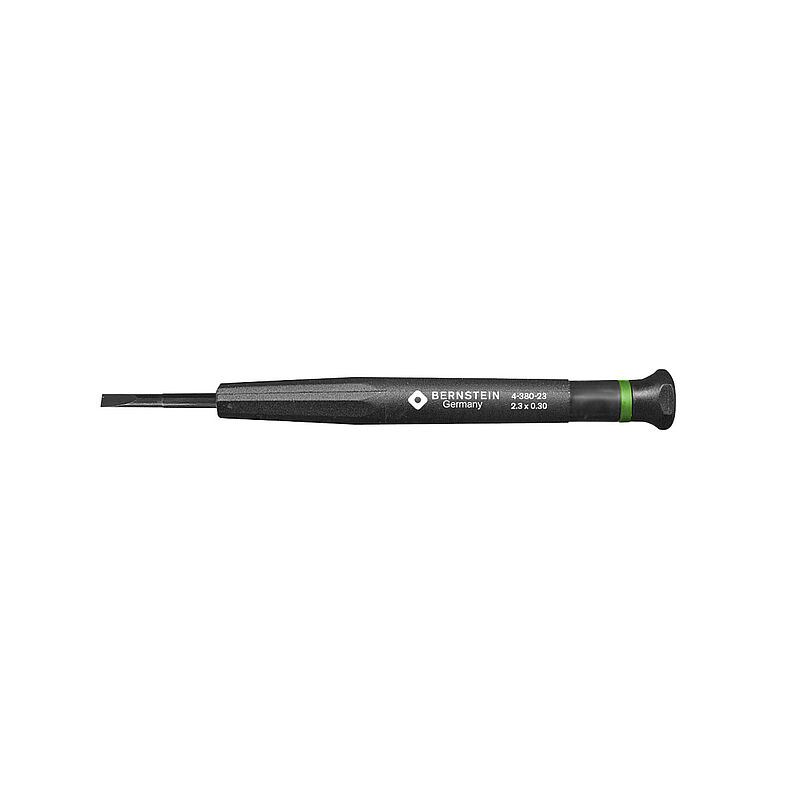 Bernstein Slotted Micro Screwdriver, 17 Blade, 104 Overall